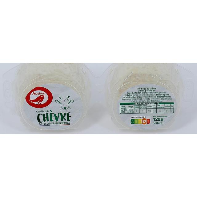 3596710173556 - Auchan - Crottin de chèvre