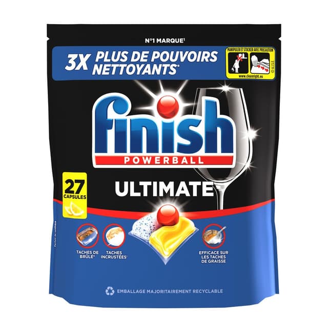 3665468403656 - Finish - Capsules Lave-Vaisselle Citron Powerball Ultimate