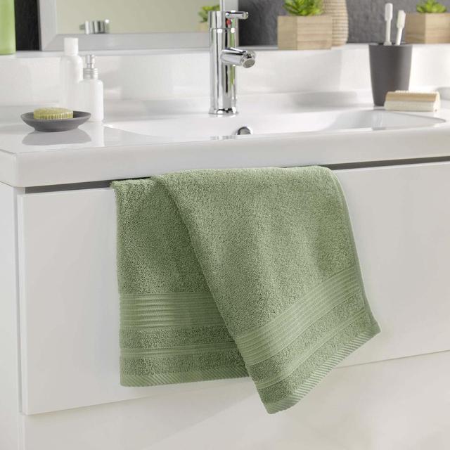 3574388015156 - Douceur D Interieur - Serviette de toilette éponge fougère
