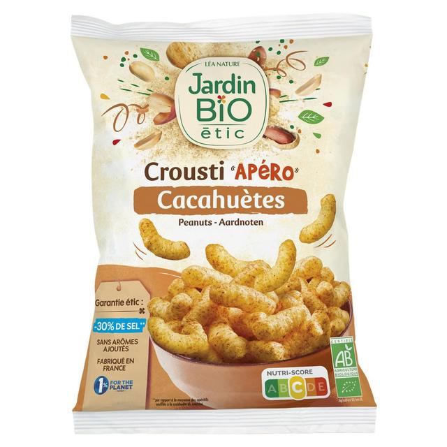 3456300015256 - Jardin Bio Etic - Chips Crousti Apéro croustillantes Cacahuètes Bio -30% de sel en moins