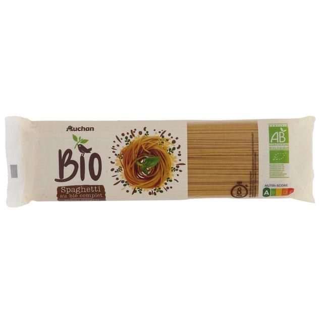 3596710546756 - Auchan BIO - Pâtes Spaghetti Intégrale au blé complet bio