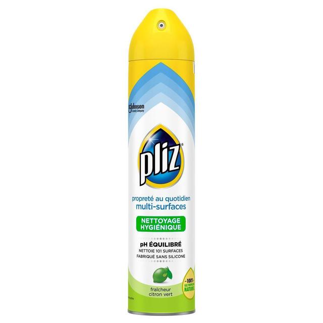 5000204327656 - Pliz - Aerosol nettoyant multi-surfaces citron vert