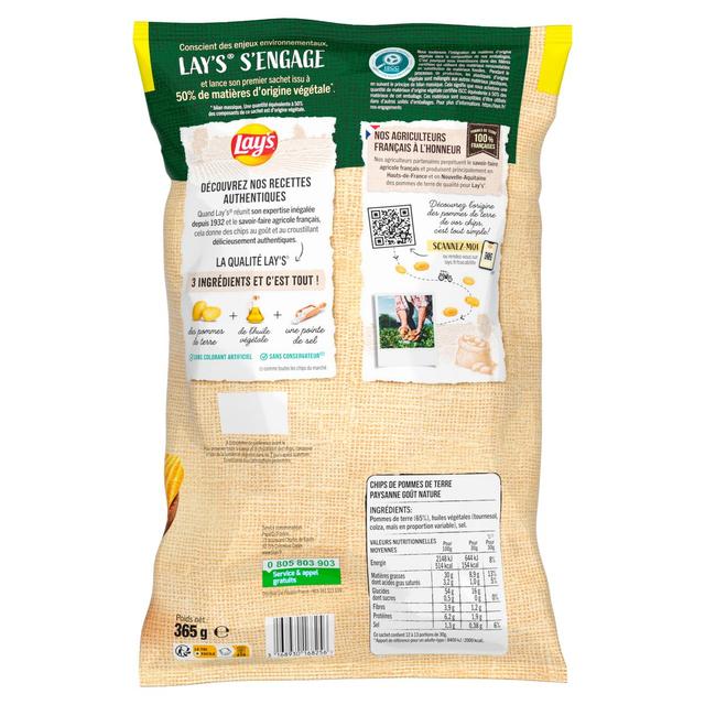 3168930168256 - Lay's - Chips recette paysanne nature