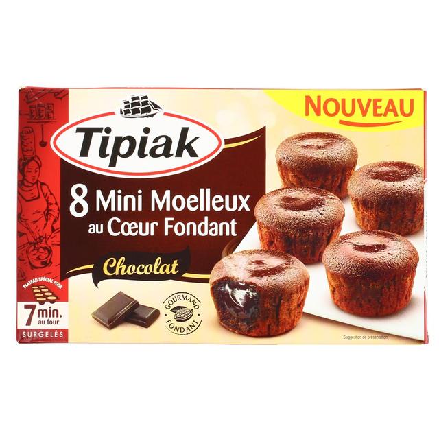 3282740598956 - Tipiak - 8 Mini Moelleux au Chocolat au coeur fondant
