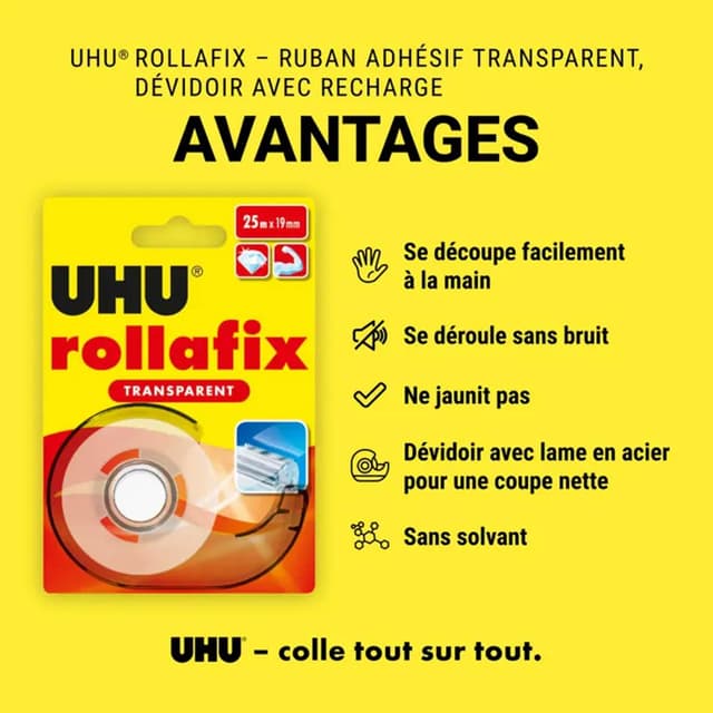 4026700369656 - Uhu - Dévidoir et adhésif transparent