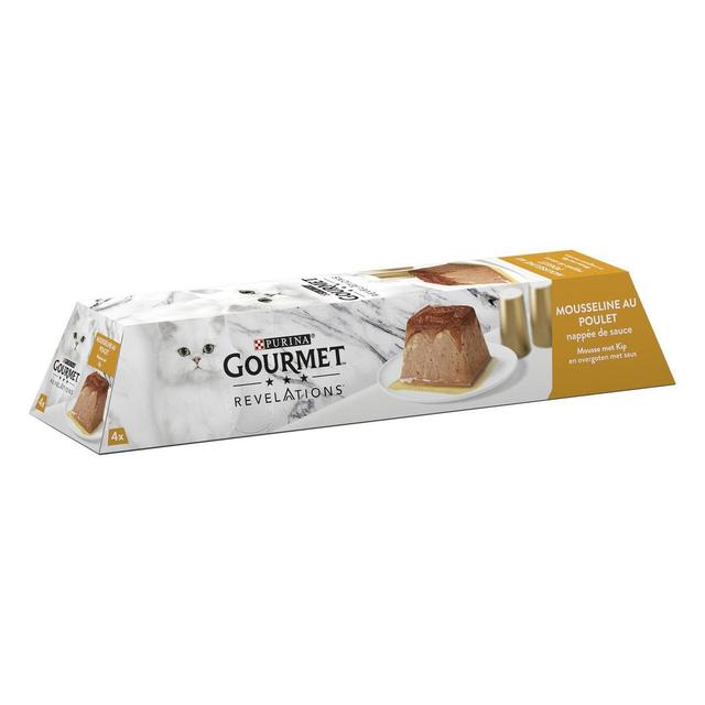 7613287079756 - Purina - Gourmet Révélations - Pots Mousseline Poulet nappée de Sauce pour chat