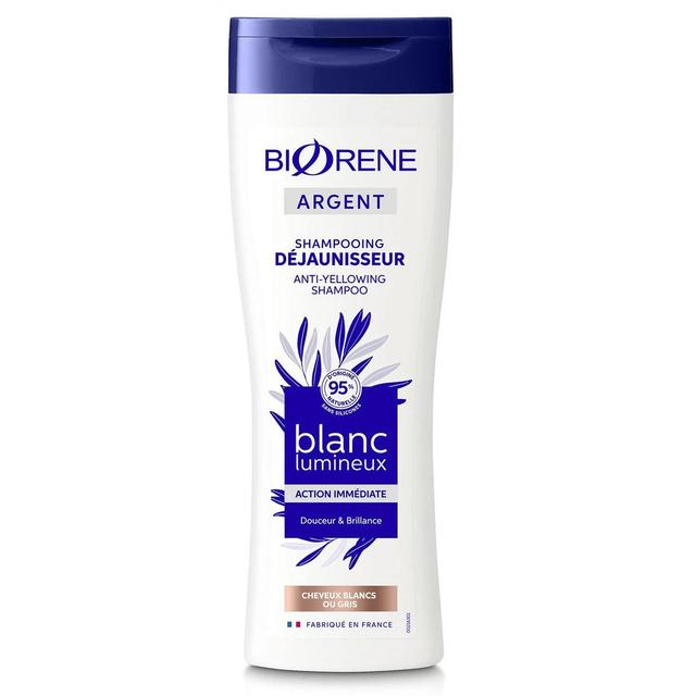 3140100349856 - Biorène - Shampoing Déjaunisseur Cheveux blancs ou gris Blanc lumineux