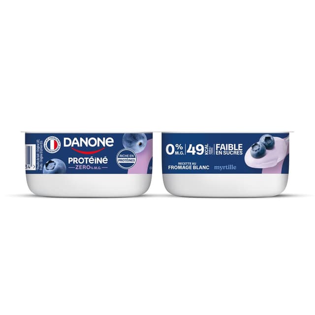 3033492140357 - Danone - Fromage Blanc Protéiné 0% Myrtille