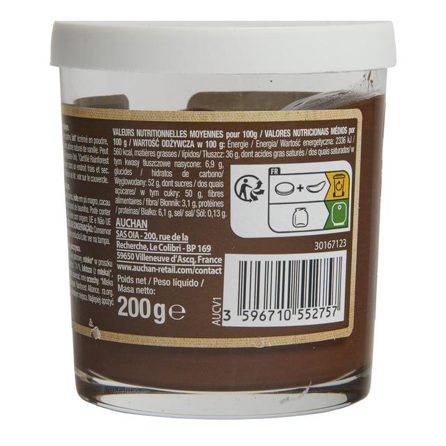 3596710552757 - Auchan - Pâte à tartiner cacao noisette