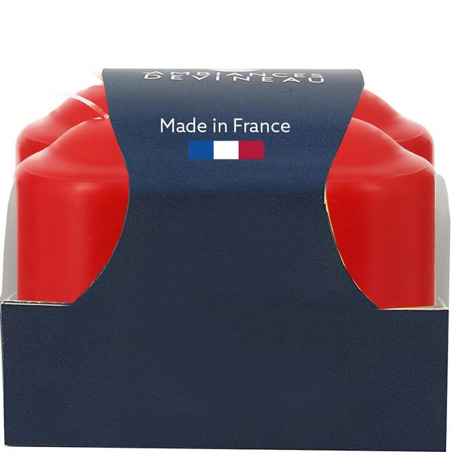 3482356723357 - Ambiances Devineau - Bougies rouges cylindriques