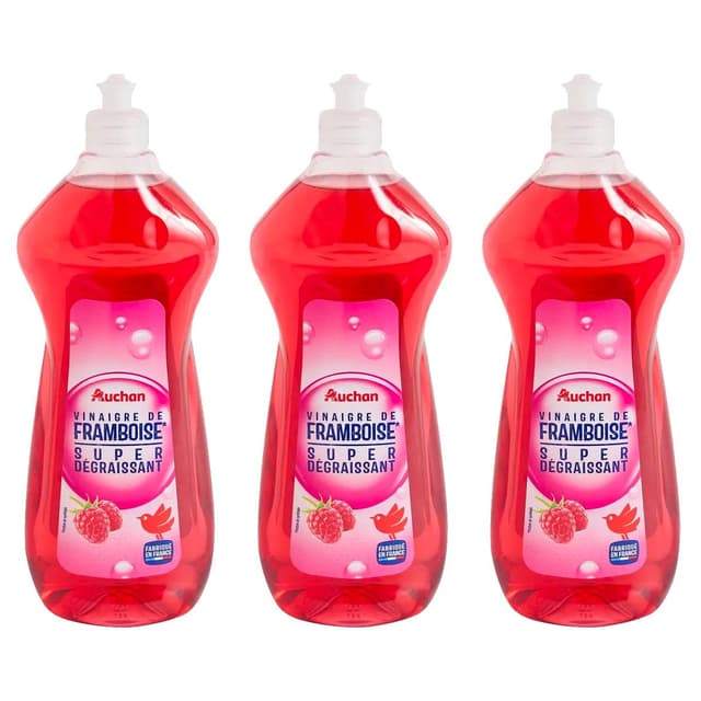 2050000413957 - Auchan - Liquide vaisselle super dégraissant vinaigre de framboise