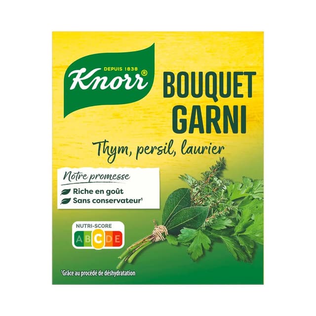 3011360005557 - Knorr - Bouillon bouquet garni thym persil laurier - 9 cubes