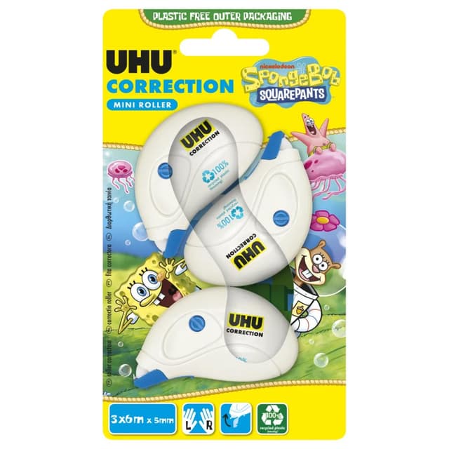 4026700507157 - Uhu - 3 mini rubans correcteur 6 m x 5 mm