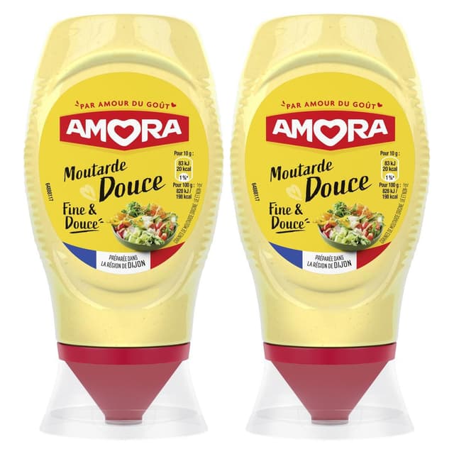 8722700202387 - Amora - Moutarde fine et douce en flacon souple squeeze Top Down