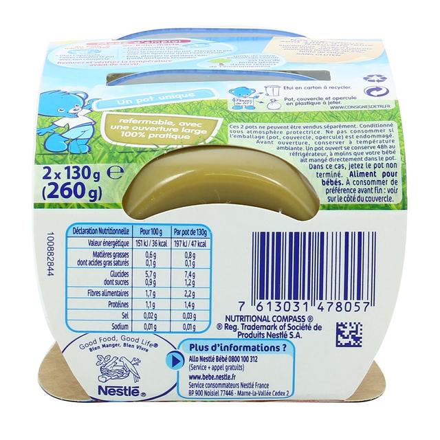 7613031478057 - Nestlé - Naturnes - Haricots Verts Bol Bébé Dés 4 mois
