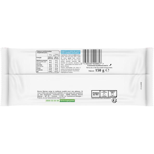 3178530409857 - Bonne Maman - Croquant à la noix de coco x 14