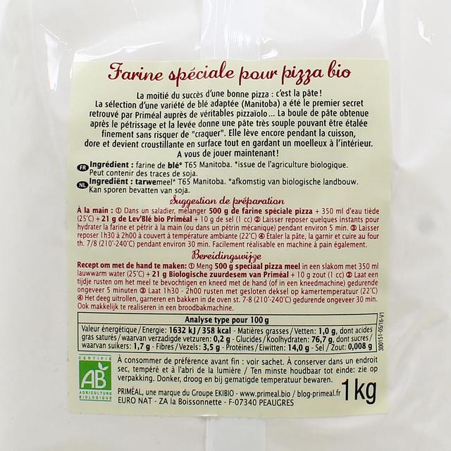 3380380060458 - Priméal - Farine bio spéciale Pizza (Manitoba)