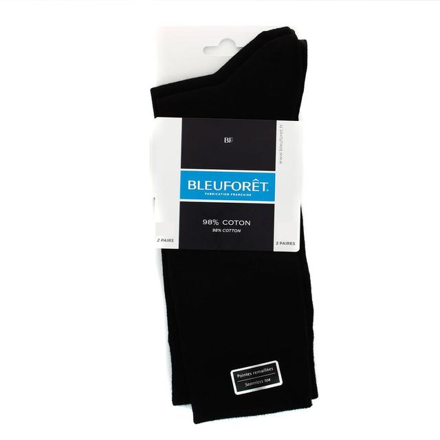 3501354011058 - Bleuforêt - 2 paires de mi chaussettes noires