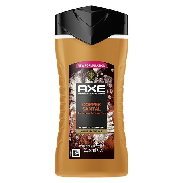 8720181601958 - Axe - Gel douche Parfum aux Huiles Essentielles Bois de Santal Miel et Poivre Premium Copper Santal