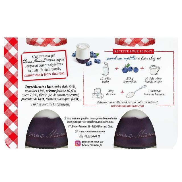 3608580183358 - Bonne Maman - Crémeux sur lit de myrtilles