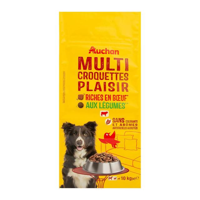 3596710523658 - Auchan - Croquettes boeuf légumes pour chien moyen et grand