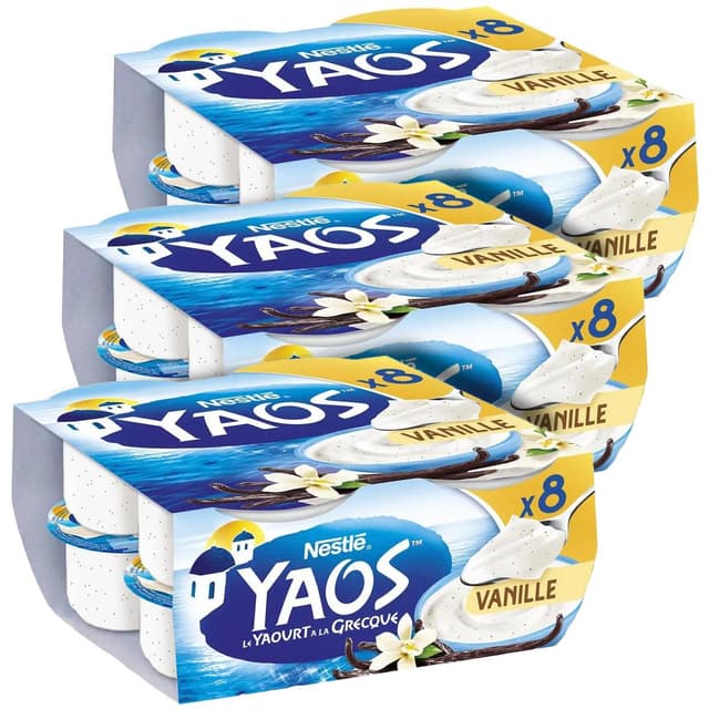 3023290038123 - Yaos - Yaourt à la Grecque Vanille