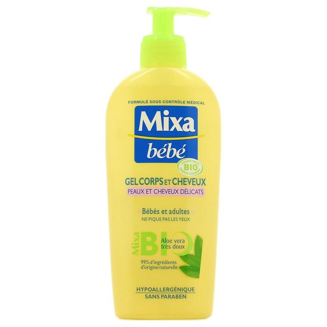 3600550234558 - Mixa Bébé - Gel corps et cheveux Bio à l'aloé vera très doux