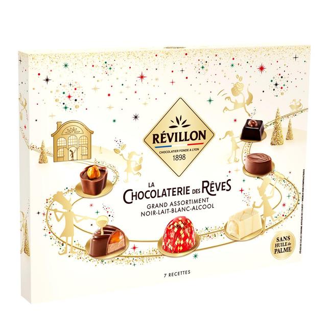 3110846274958 - Révillon - Petit Coffret Chocolat Noir, Lait, Blanc et Alcool