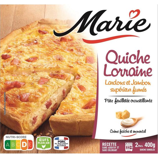3248830085058 - Marie - Quiche Lorraine lardons et jambon supérieur fumés emmental crème fraîche