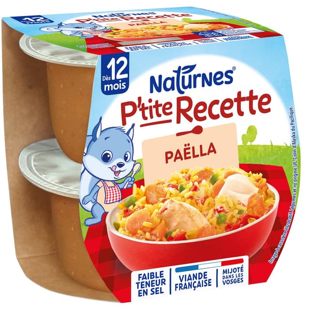7613035837058 - Naturnes® - P'tite Recette - Paëlla Bol Bébé Dès 12 mois