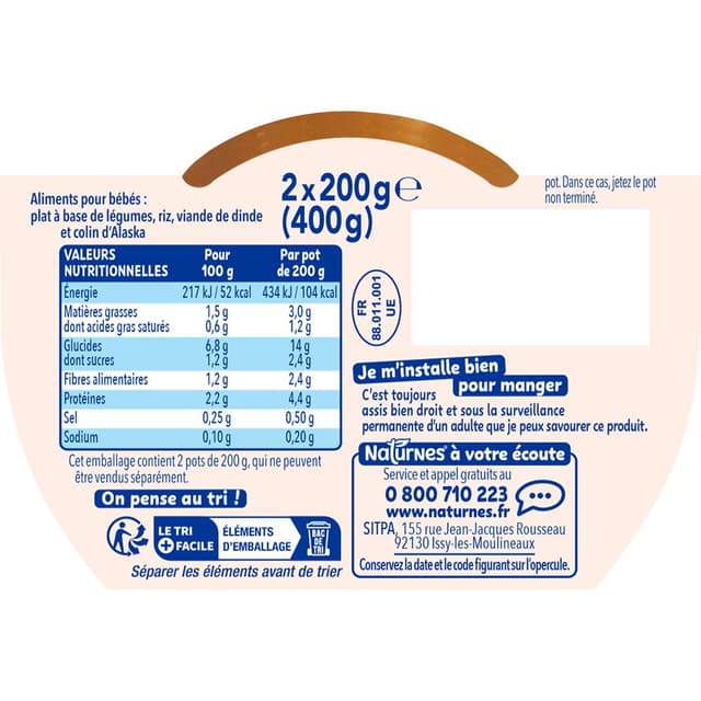 7613035837058 - Naturnes® - P'tite Recette - Paëlla Bol Bébé Dès 12 mois