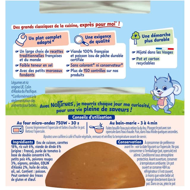 7613035837058 - Naturnes® - P'tite Recette - Paëlla Bol Bébé Dès 12 mois