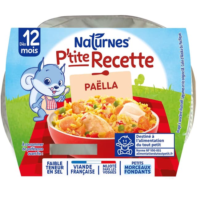 7613035837058 - Naturnes® - P'tite Recette - Paëlla Bol Bébé Dès 12 mois
