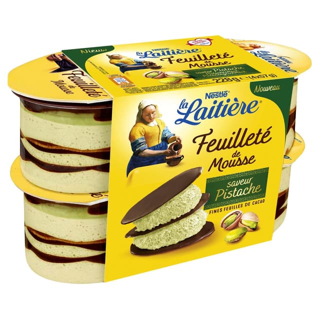 3023290097458 - La laitière - Feuilleté de mousse pistache