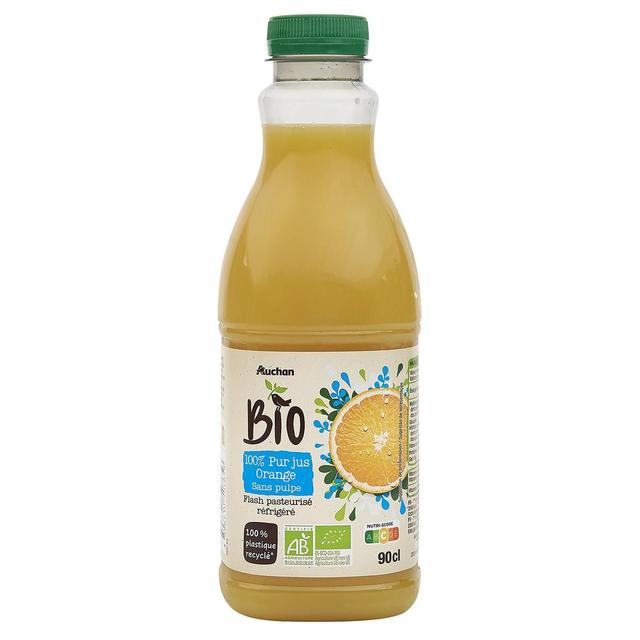 3596710507658 - Auchan BIO - Pur Jus d'Orange Bio Sans Pulpe