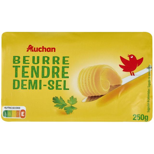 3596710337958 - Auchan - Beurre tendre demi-sel