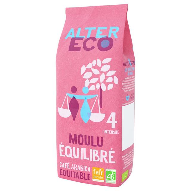 3700214618158 - Alter Eco - Commerce Equitable - Café moulu Arabica Equilibre bio Perou et Honduras