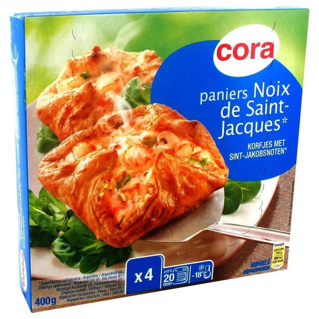 3257980498458 - Cora - 4 feuilletés aux noix de Saint Jacques