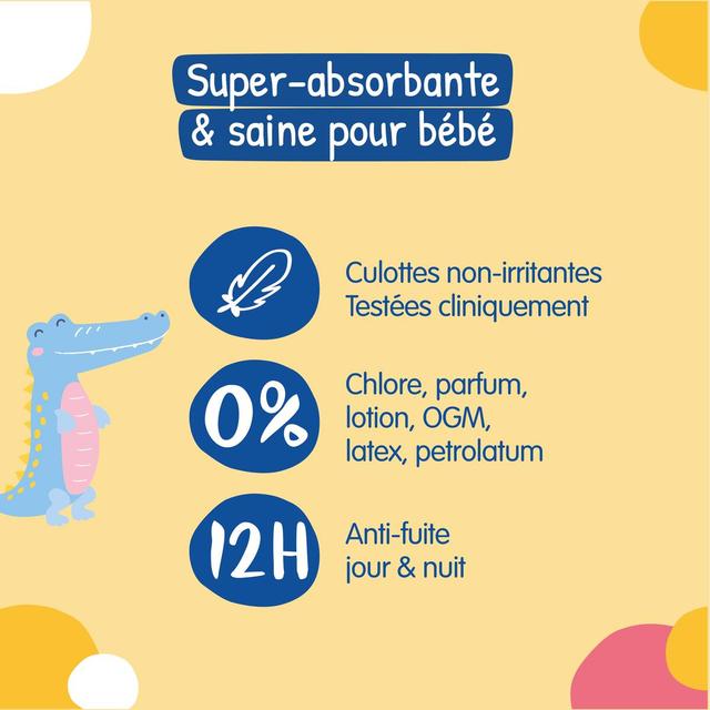 3760001769258 - Carryboo Nature - Couches Culottes Ecologiques T5 -12/18 Kg Non-irritantes Jumbo