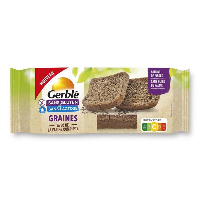 3175681289758 - Gerblé Sans Gluten Sans Lactose - Pain Complet aux Graines sans gluten et sans lactose