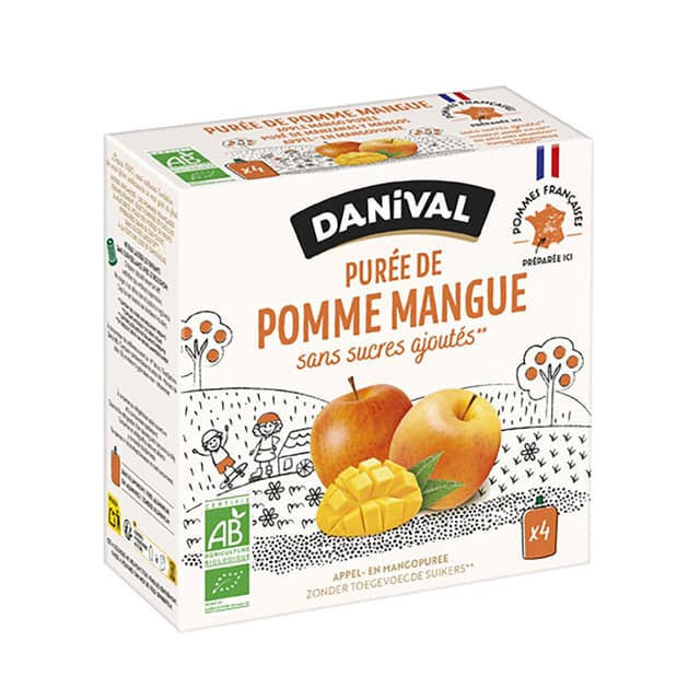 3431590009758 - Danival - Poki bio Purée pomme-mangue