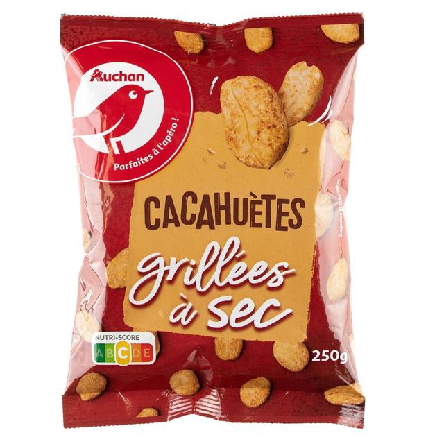 8435177059858 - Auchan - Cacahuètes grillées à sec