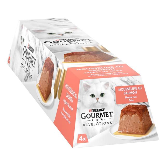 7613287080059 - Purina - Gourmet Révélations - Pots Mousseline Saumon nappée de Sauce pour chat