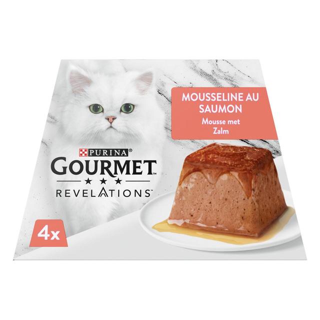 7613287080059 - Purina - Gourmet Révélations - Pots Mousseline Saumon nappée de Sauce pour chat
