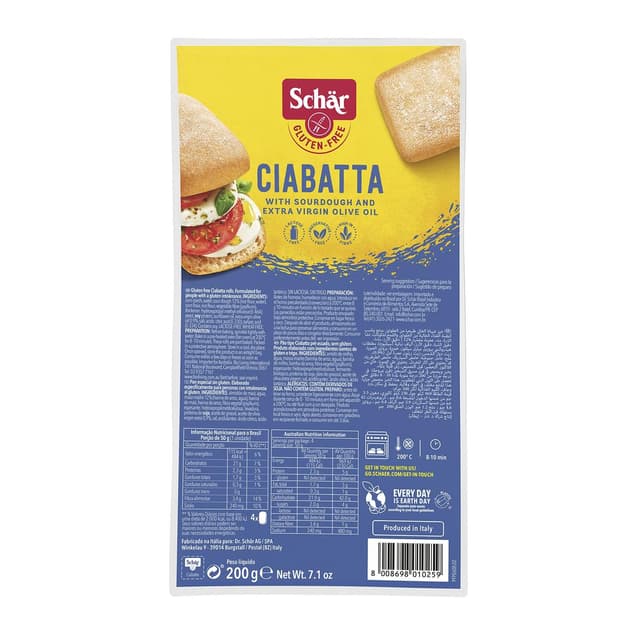 8008698010259 - Schär - Pain ciabatta sans gluten