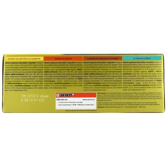 3222270171359 - Purina - Gourmet Gold - Boites Terrines avec des Légumes 4 variétés pour chat