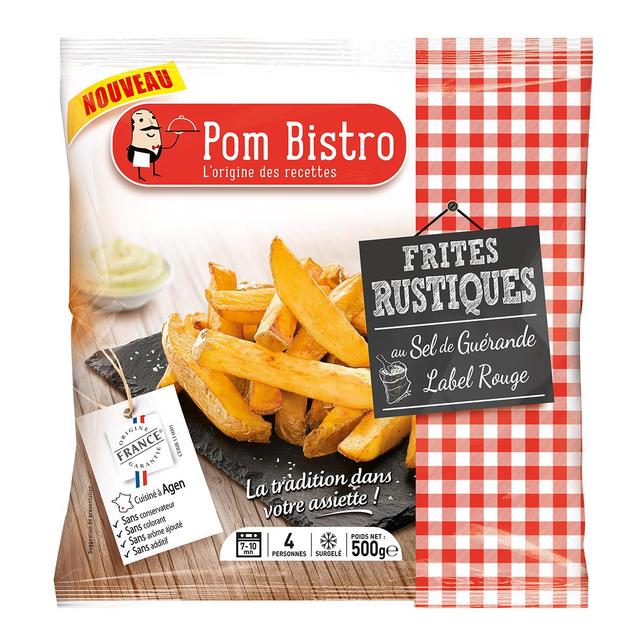3760032002959 - Pom Bistro - Frites Rustiques à l'huile d'olive et sel de Guérande Label Rouge