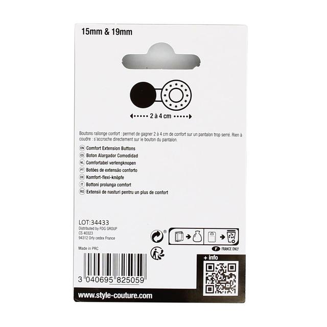 3040695825059 - Style couture - Boutons rallonge confort