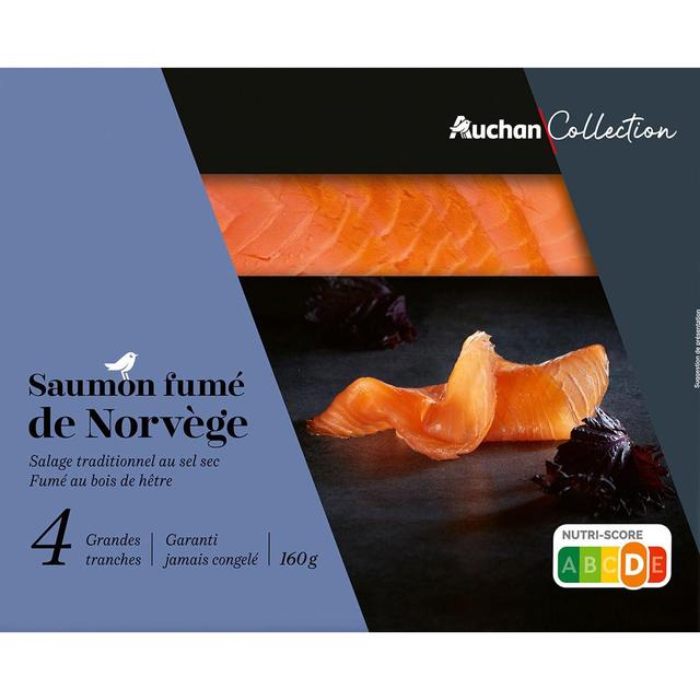 3596710465859 - Auchan Collection - Saumon de Norvège Fumé au Bois de Hêtre