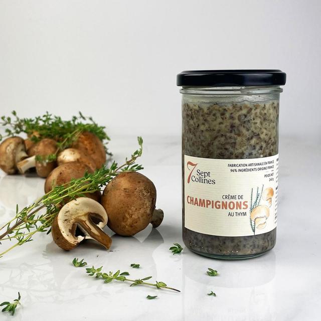 3770014066459 - Sept Collines - Sauce Crème de Champignons au Thym - Conserverie Artisanale